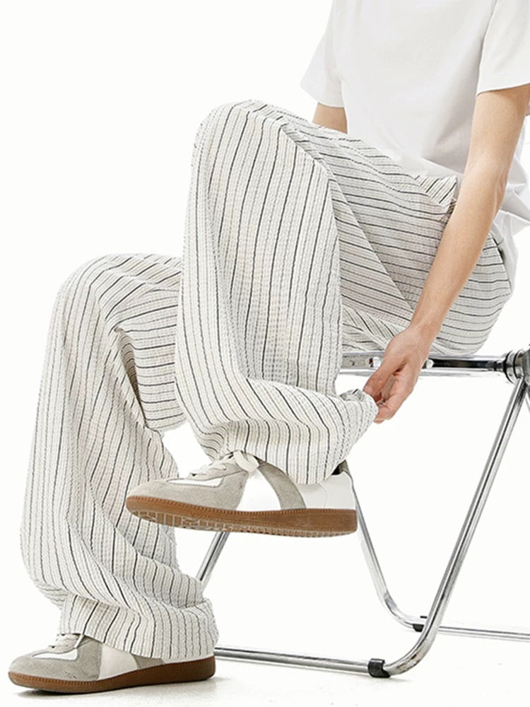 100% Cotton Striped Pants