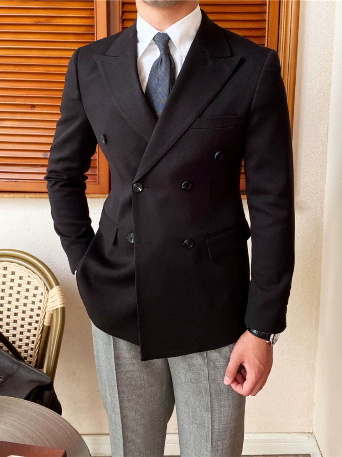 CLEREVE Double Breasted Suit