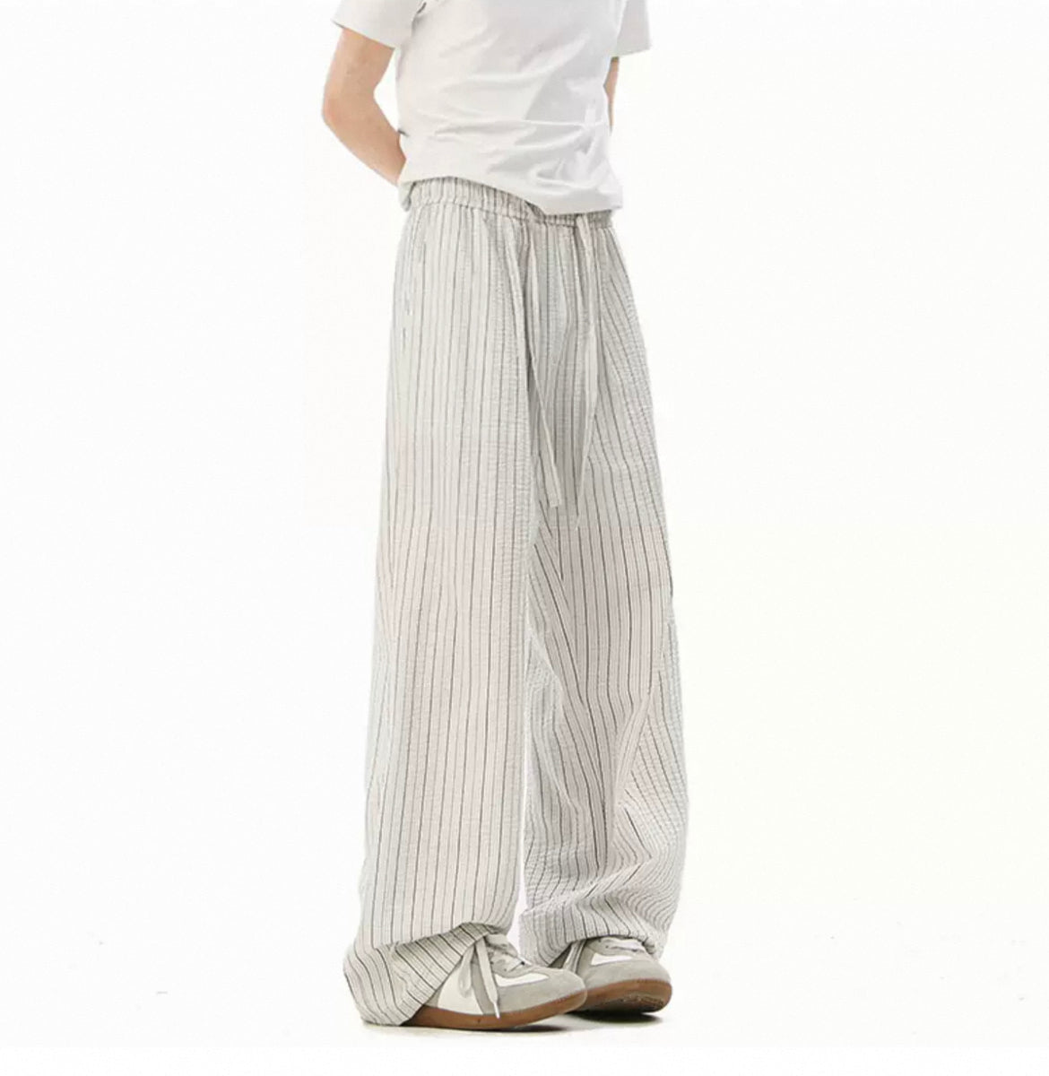 100% Cotton Striped Pants