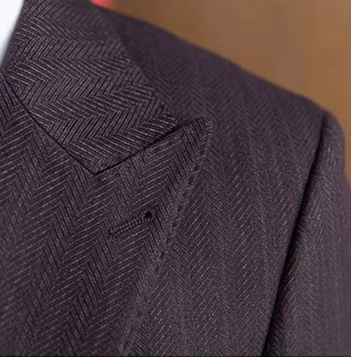 CLEREVE Italian Herringbone Suit