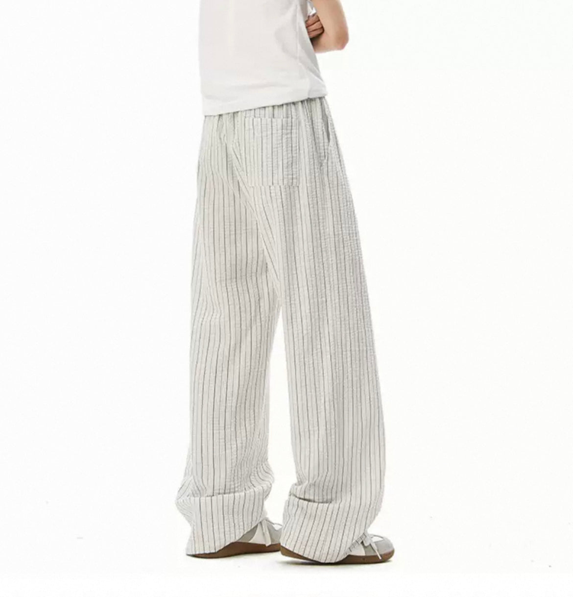 100% Cotton Striped Pants