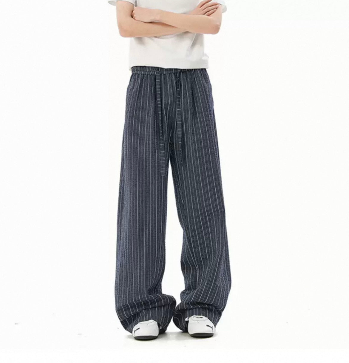 100% Cotton Striped Pants