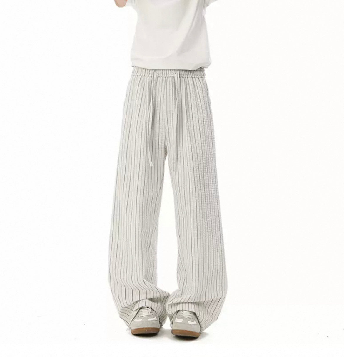 100% Cotton Striped Pants