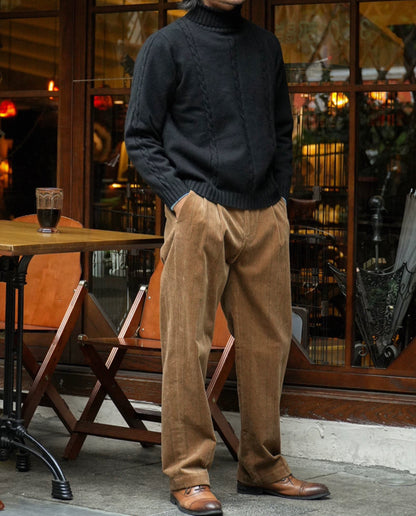 CLEREVE Turtleneck Long-sleeved Sweater