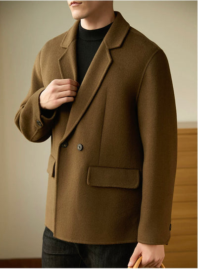CLEREVE Double-Sided 100% Sheep Wool Suit Jacket