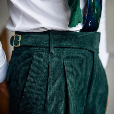 Striped Velvet Pants