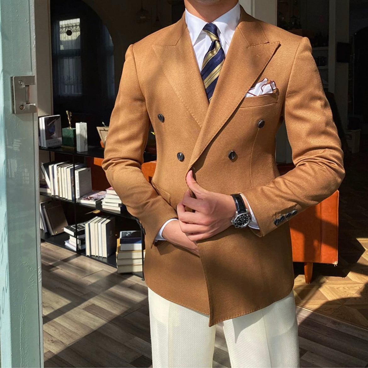 CLEREVE Double Breasted Suit