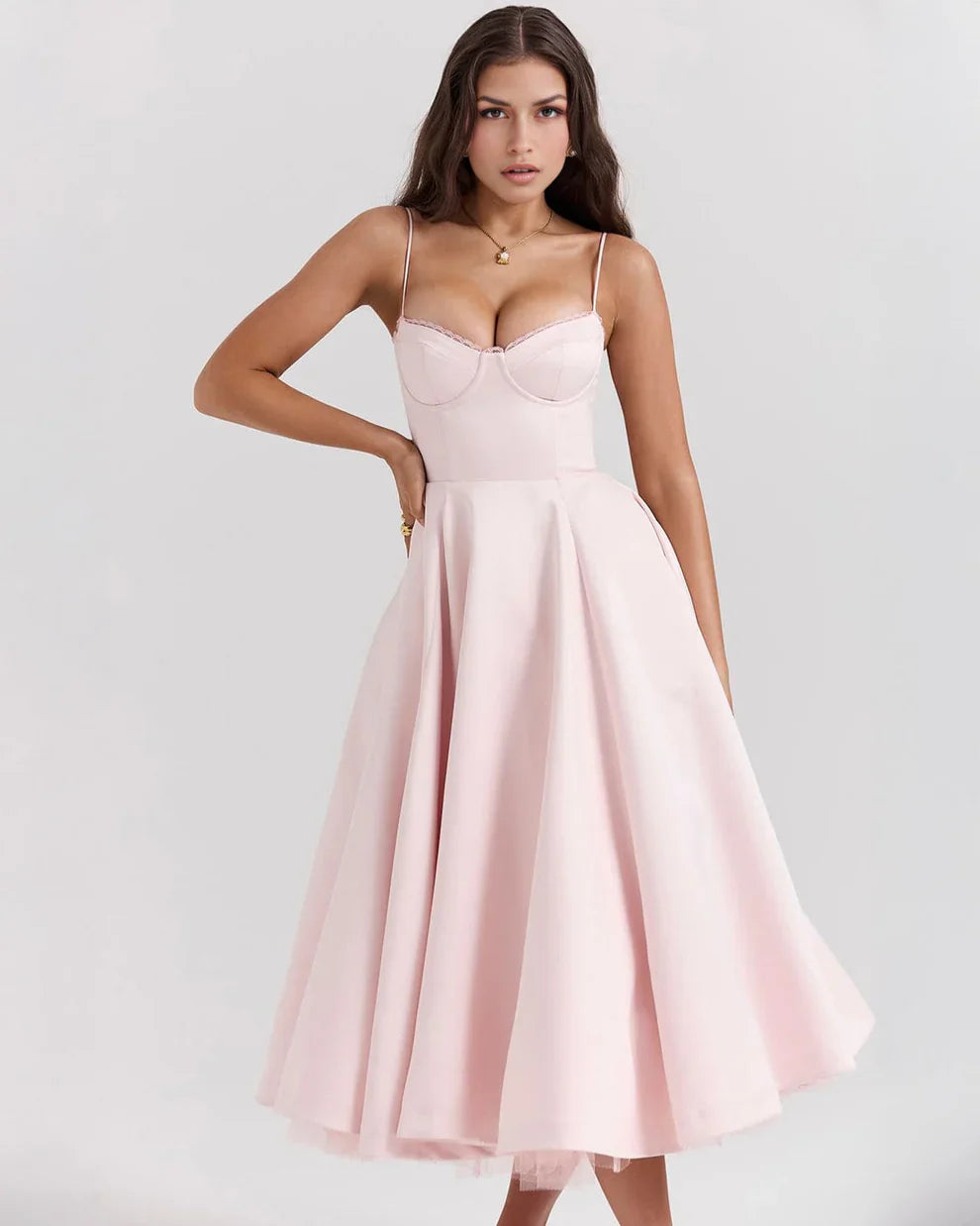 CLEREVE Arela Midi Dress
