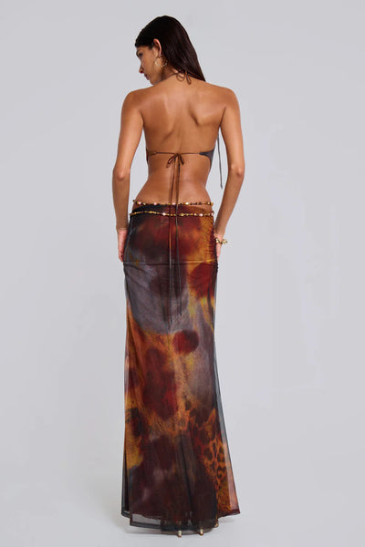 Jungle Maxi Dress in Whiskey