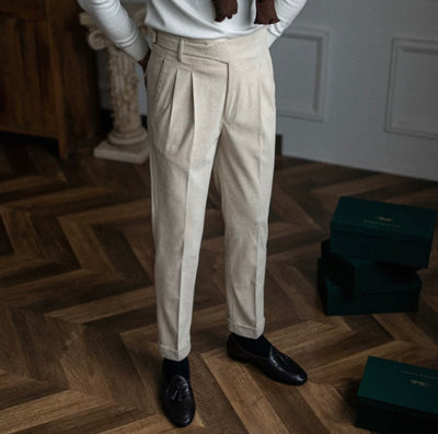 Striped Velvet Pants
