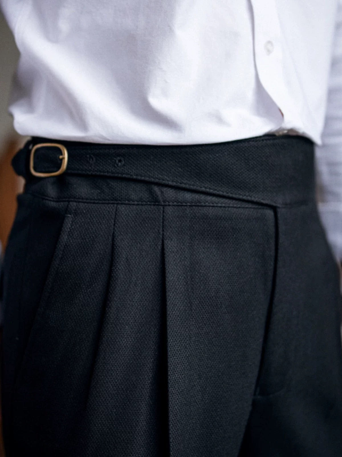 Herringbone Casual Suit Pants