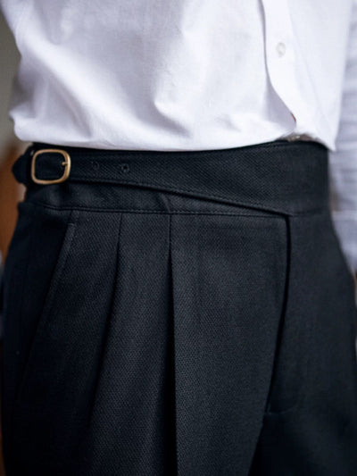 Herringbone Casual Suit Pants