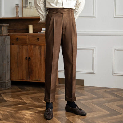 Herringbone Casual Suit Pants