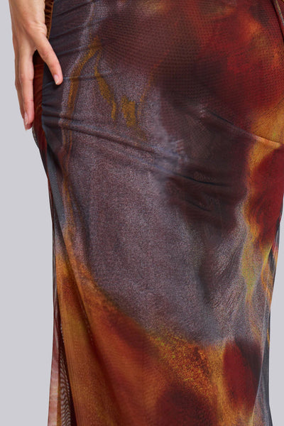 Jungle Maxi Dress in Whiskey