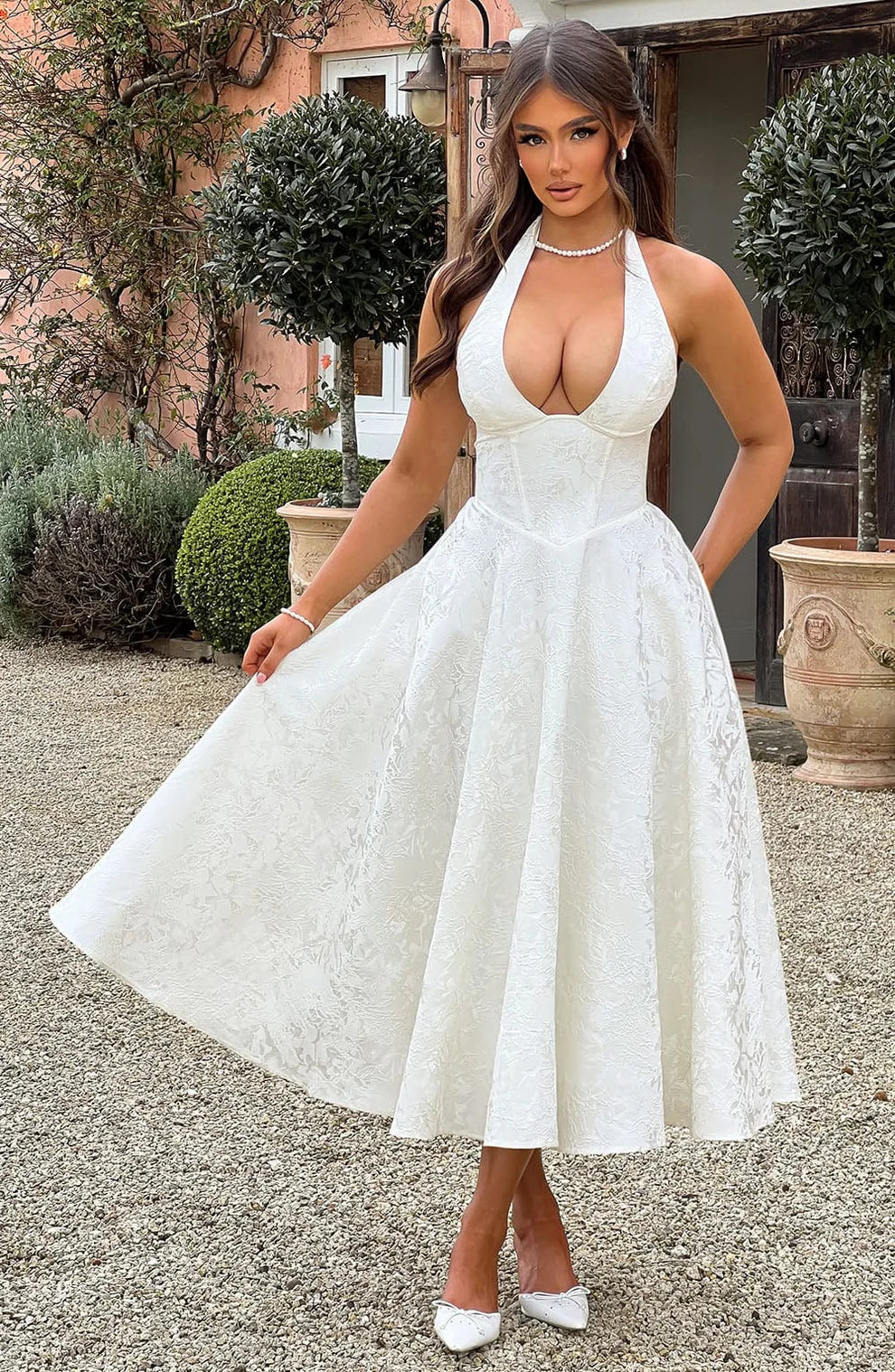 CLEREVE Effi Midi Dress