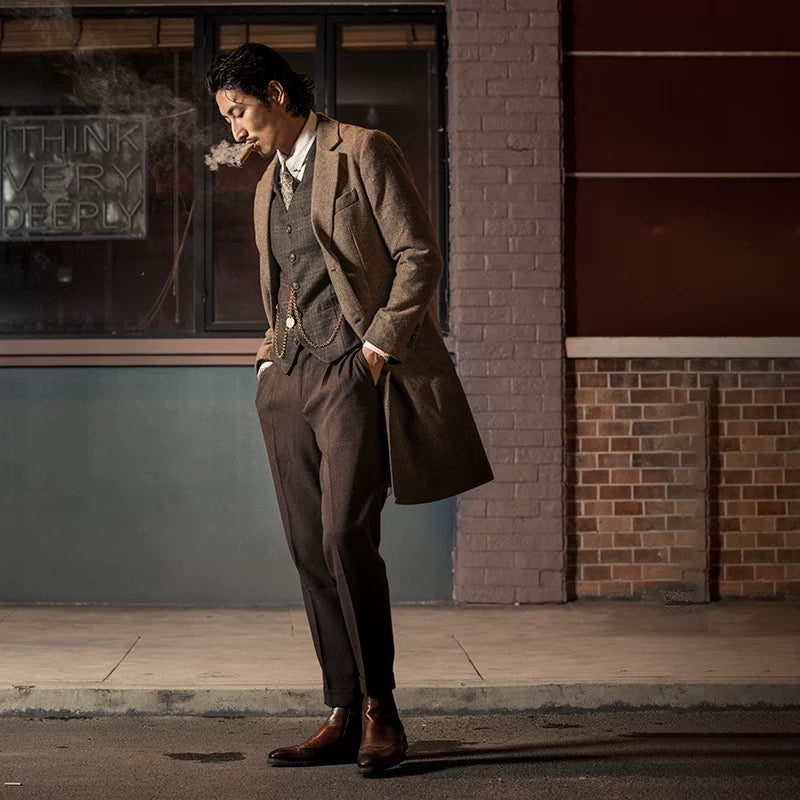 CLEREVE British Herringbone Suit