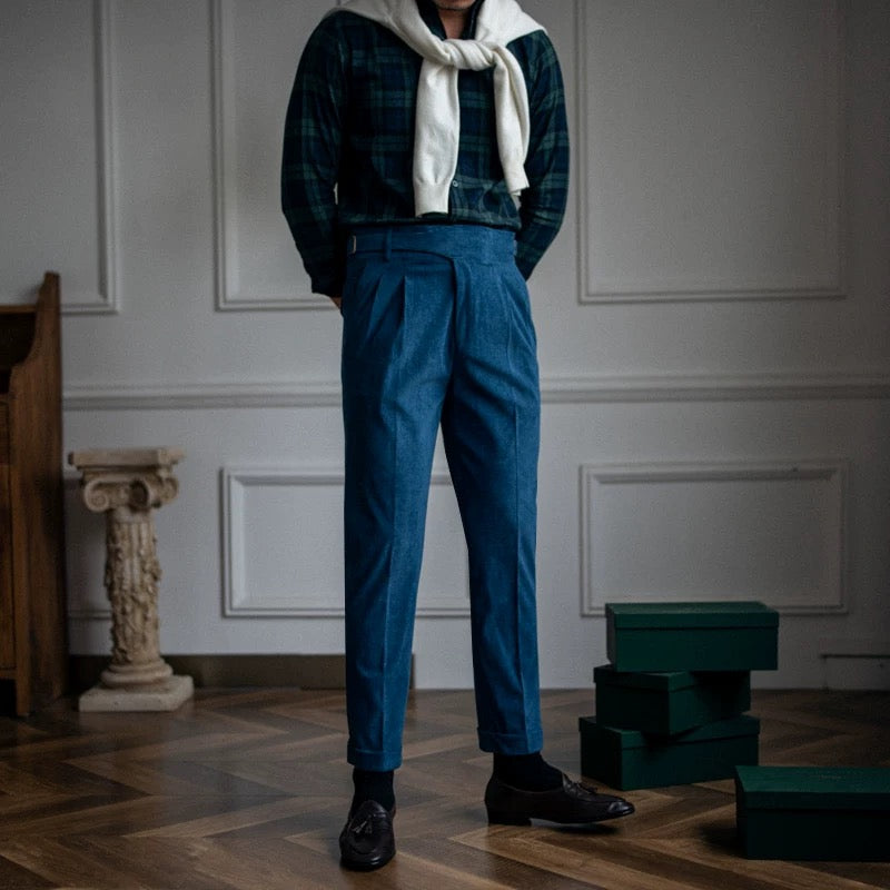 Striped Velvet Pants