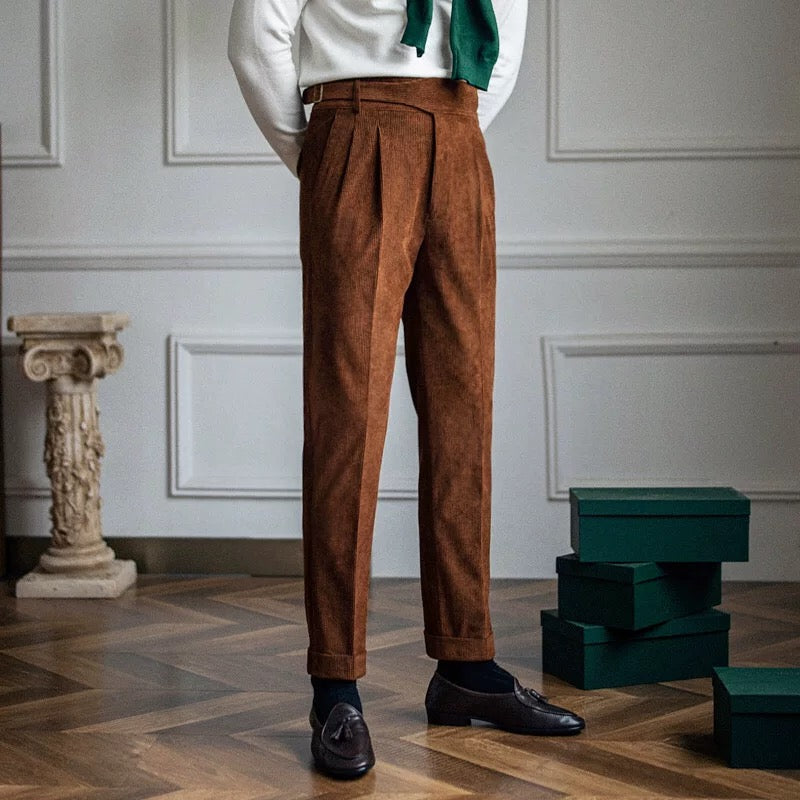 Striped Velvet Pants