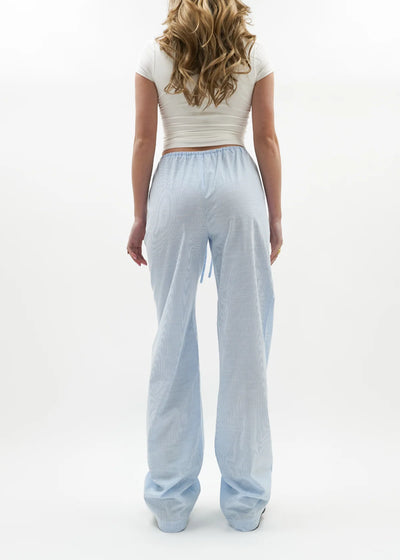 Striped pants babyblue