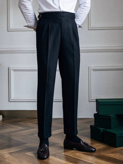 Herringbone Casual Suit Pants