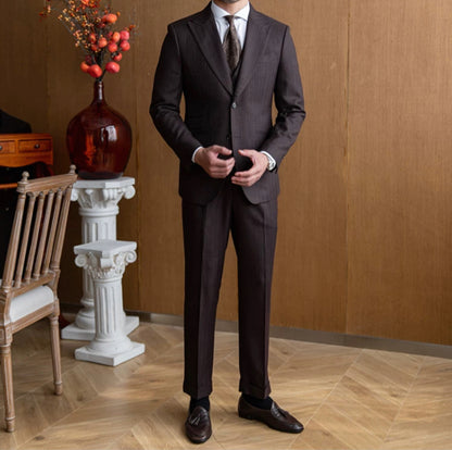 CLEREVE Italian Herringbone Suit