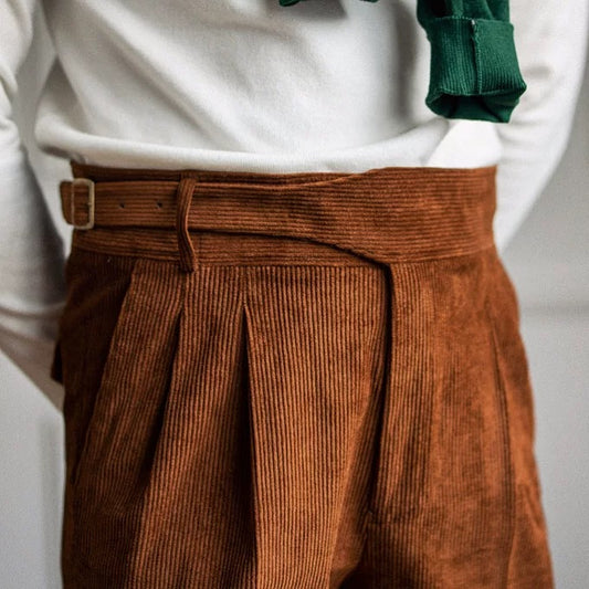 Striped Velvet Pants