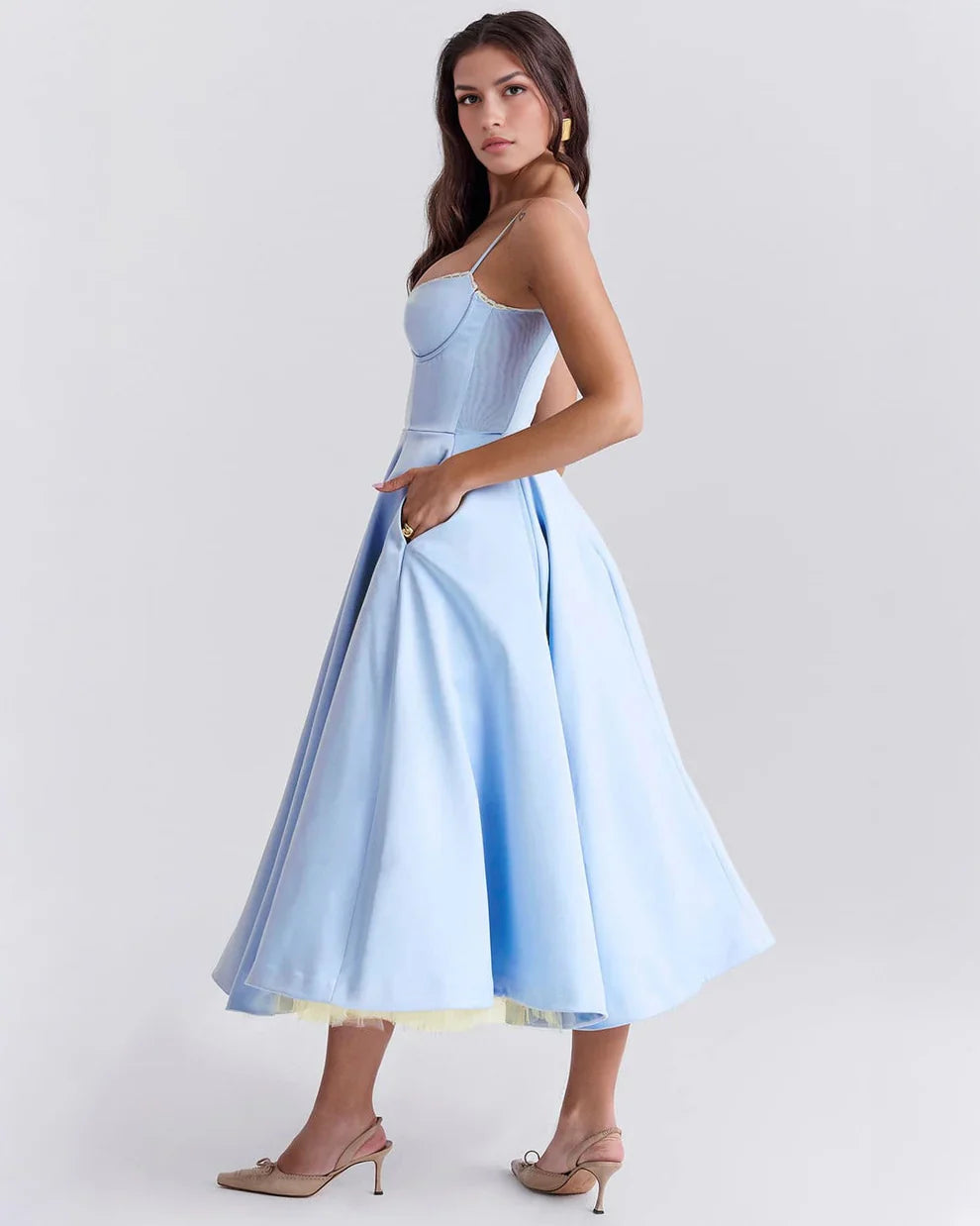 CLEREVE Arela Midi Dress