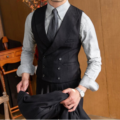 CLEREVE Italian Herringbone Waistcoat