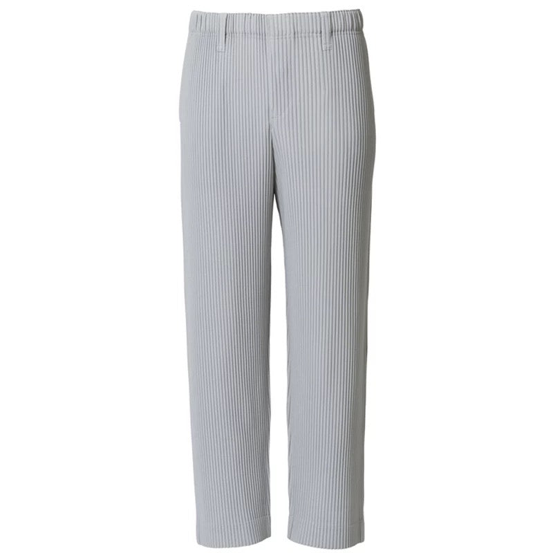 Pleated Ribbed Pants
