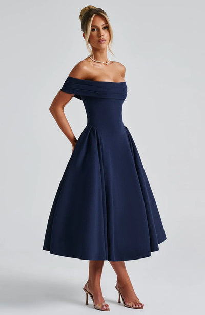 CLEREVE Elegant Midi Dress