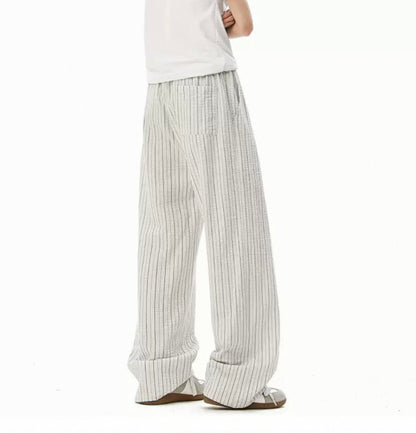 100% Cotton Striped Pants