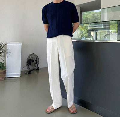 Cable Pattern Knit Shirt
