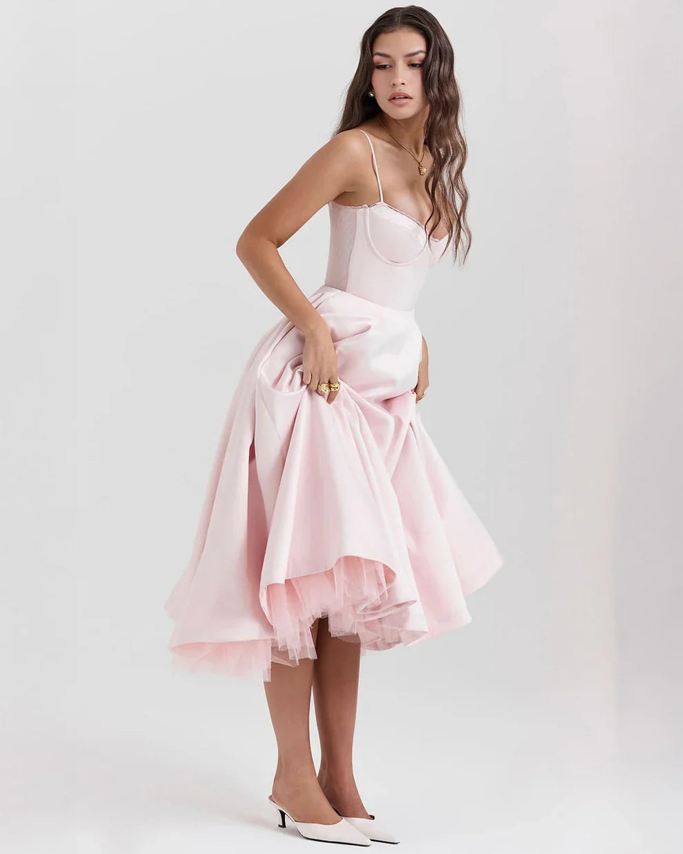 CLEREVE Arela Midi Dress