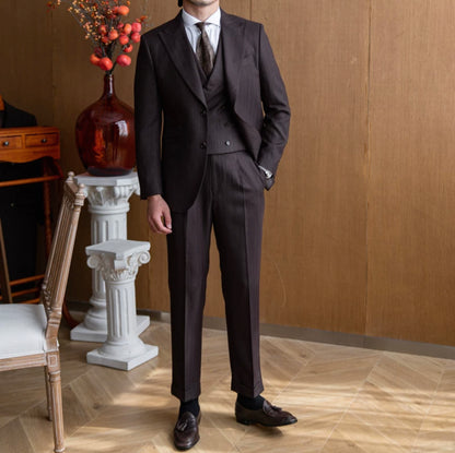 CLEREVE Italian Herringbone Suit