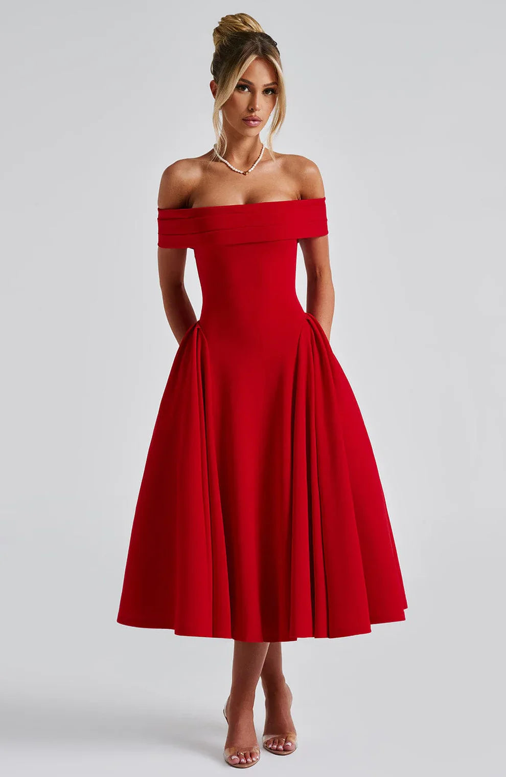 CLEREVE Elegant Midi Dress