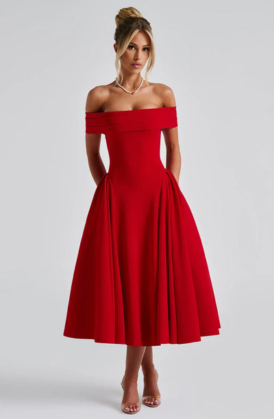 CLEREVE Elegant Midi Dress