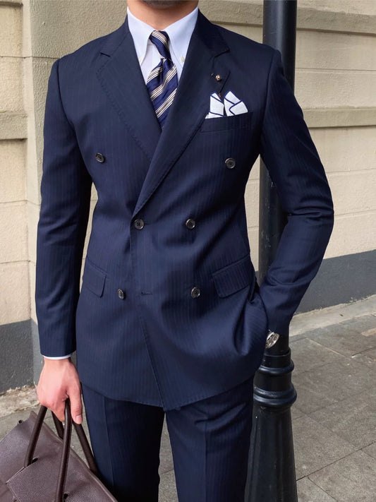 CLEREVE British Striped Suit