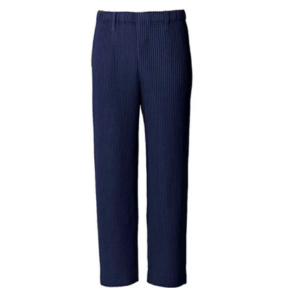 Pleated Ribbed Pants