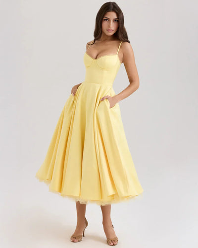 CLEREVE Arela Midi Dress