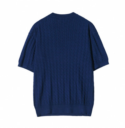 Cable Pattern Knit Shirt