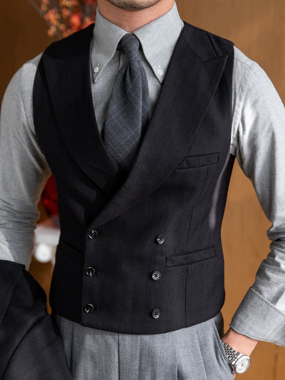 CLEREVE Italian Herringbone Waistcoat