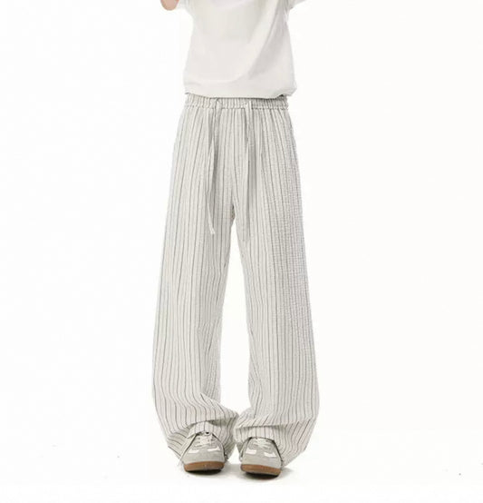 100% Cotton Striped Pants