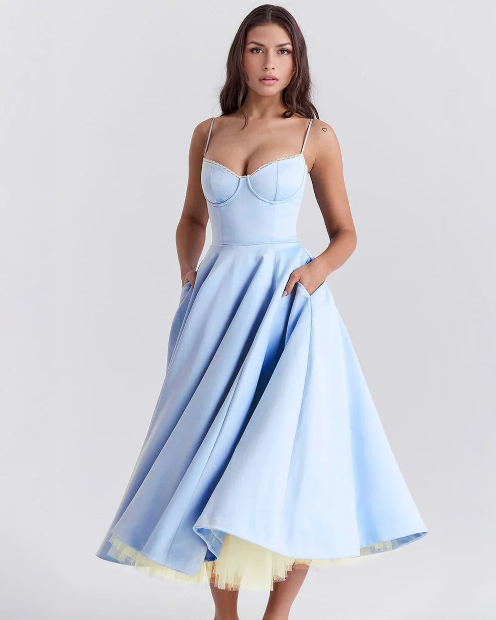 CLEREVE Arela Midi Dress