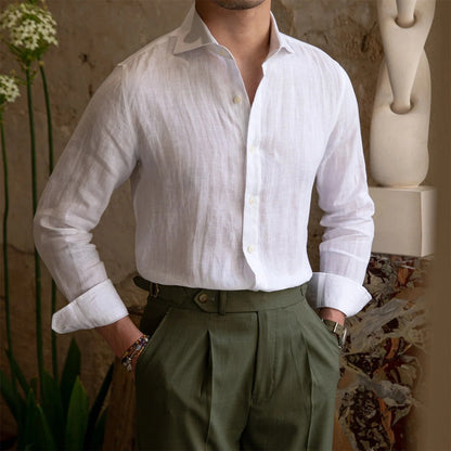 Santorini 100% Linen Shirt