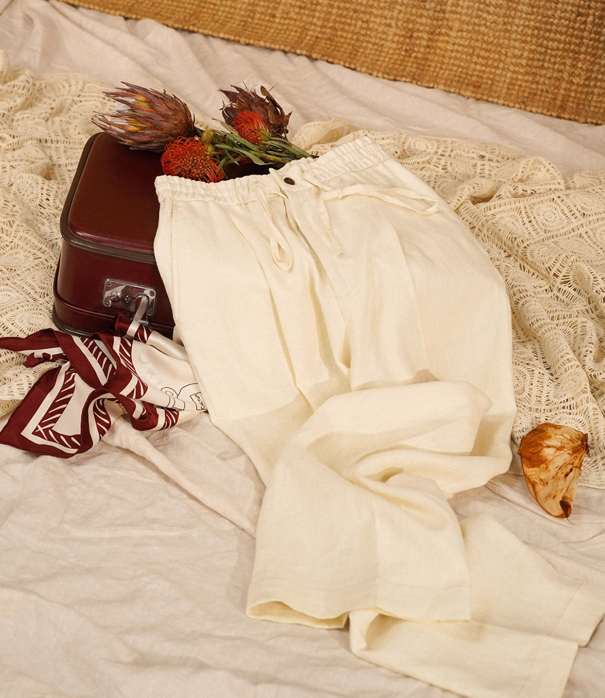 Effortless Grace Breathable Linen Trousers