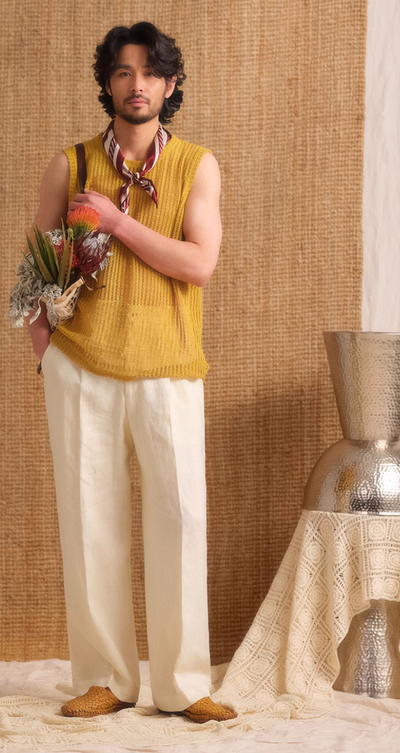 Effortless Grace Breathable Linen Trousers