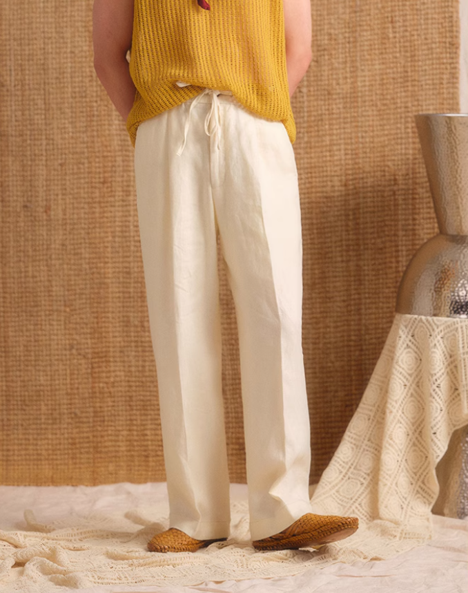 Effortless Grace Breathable Linen Trousers