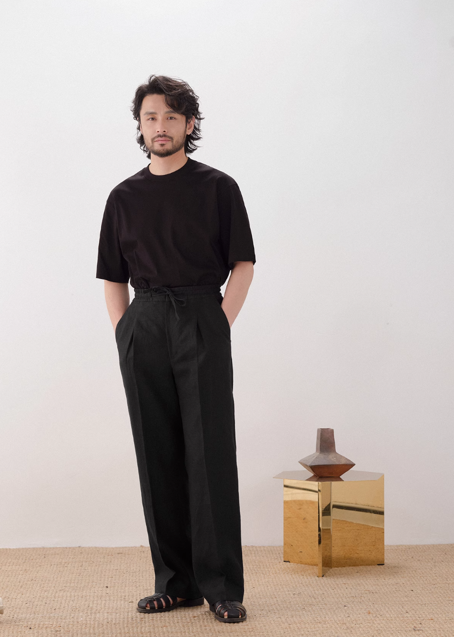 Effortless Grace Breathable Linen Trousers