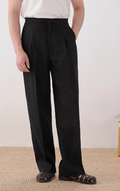 Effortless Grace Breathable Linen Trousers
