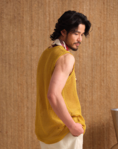 Effortless Grace Hollow Knitted Vest